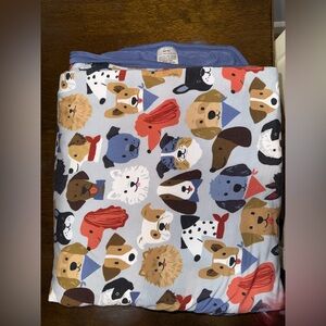 Little Sleepies Gray Puppy Parade Blanket